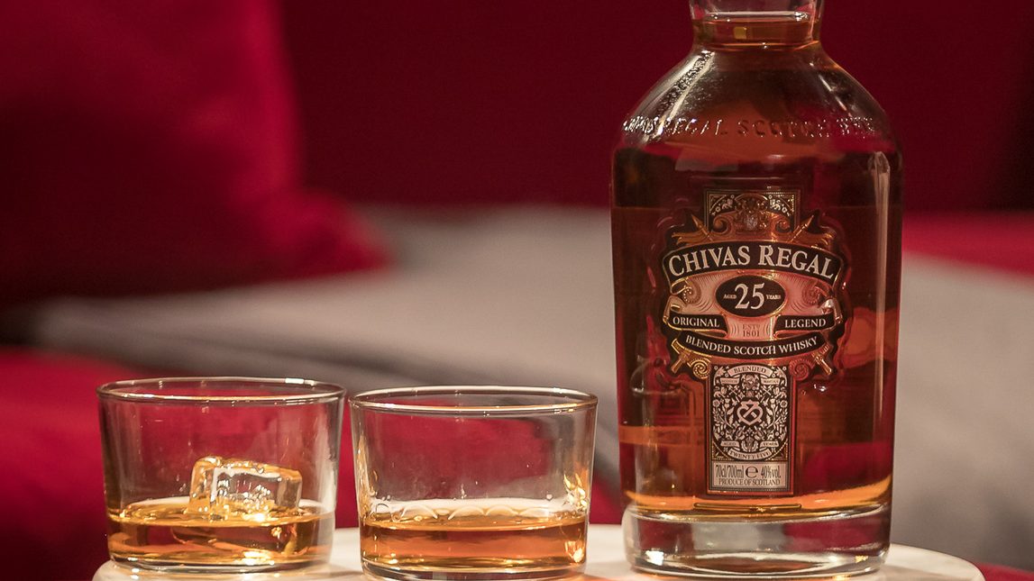 Chivas Regal 25 Drams Whisky Bottle