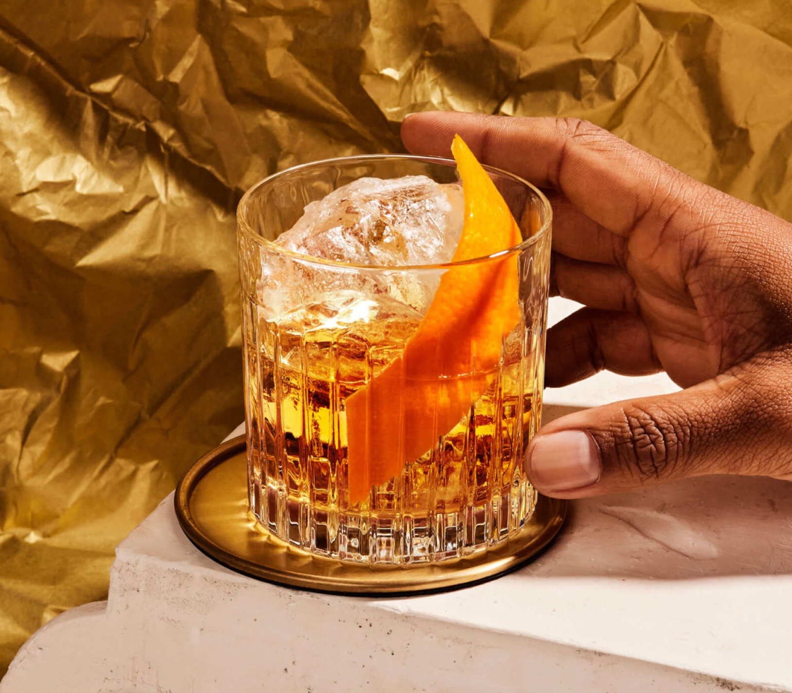 Citrus Old Fashioned Whisky Cocktail Tile 1