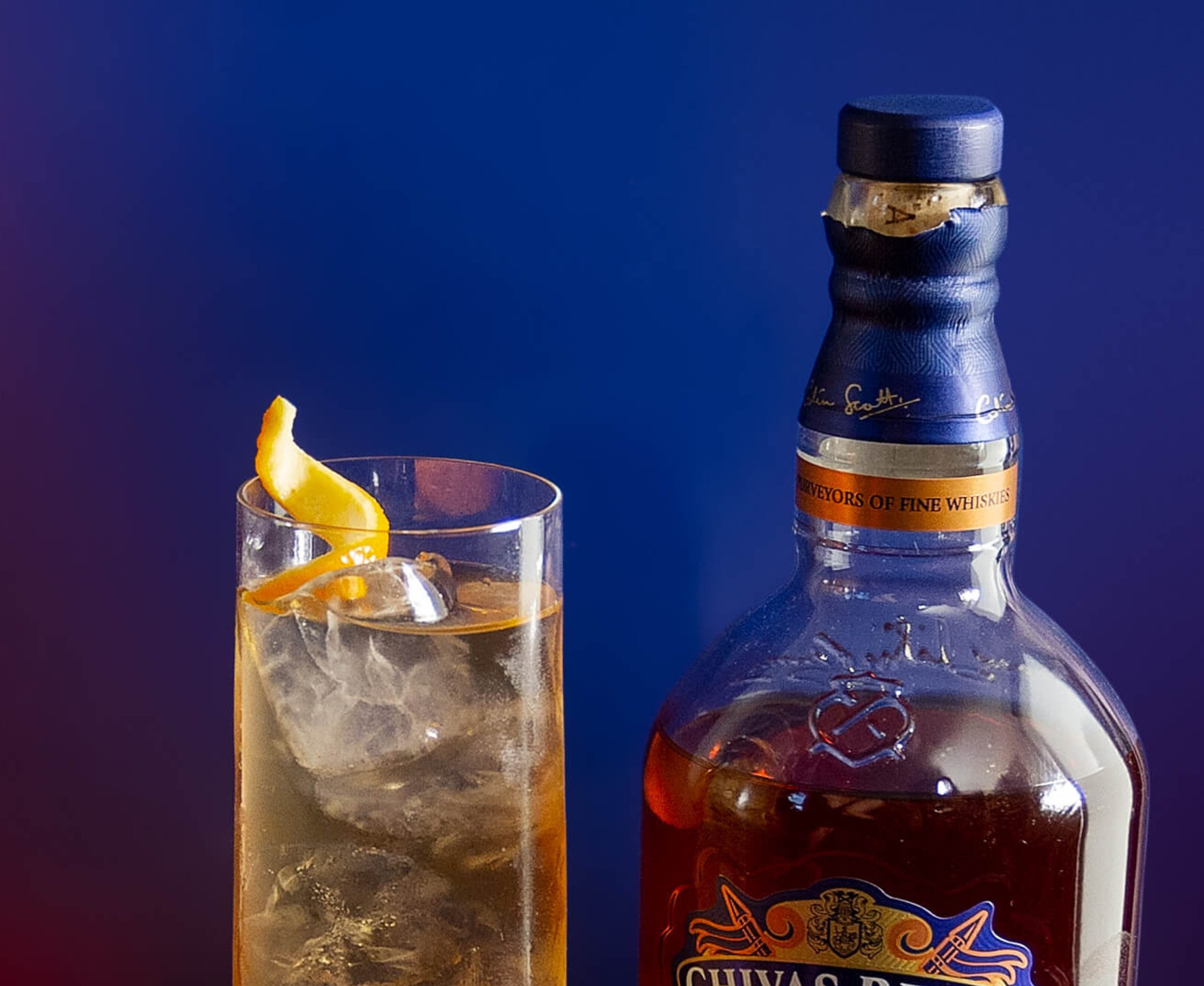 Spiced Orange Highball Whisky Cocktail 1