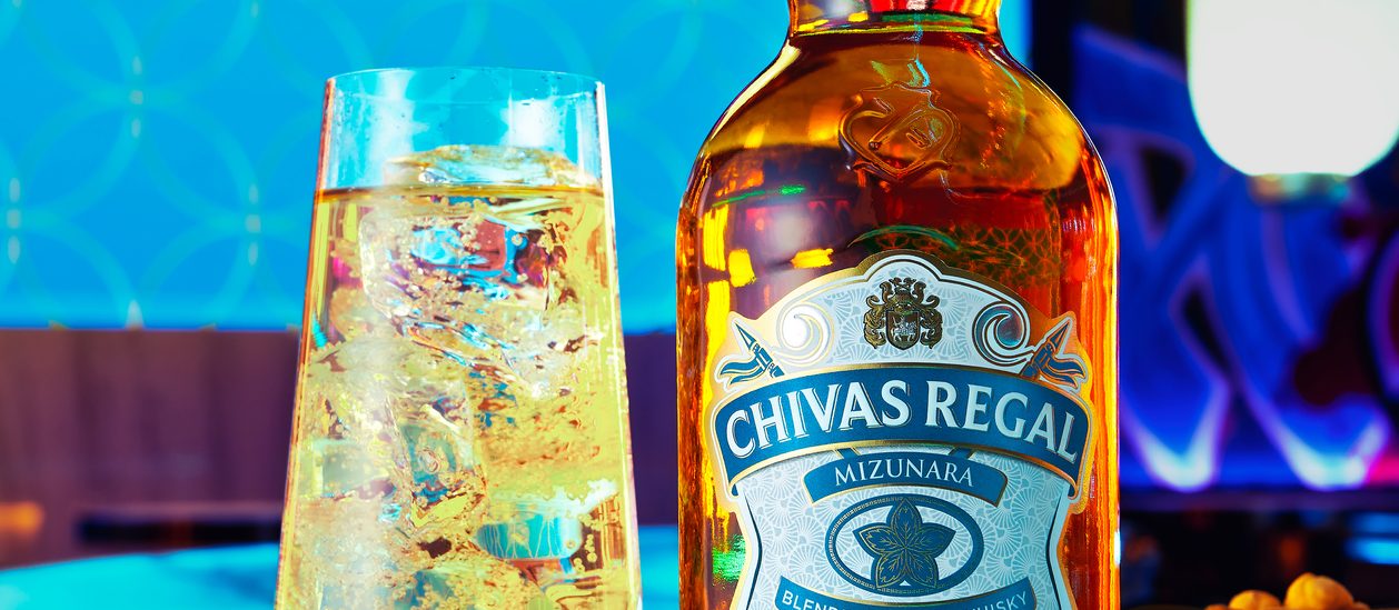 Chivas Regal Mizunara Bottle Bar Scene Cocktails
