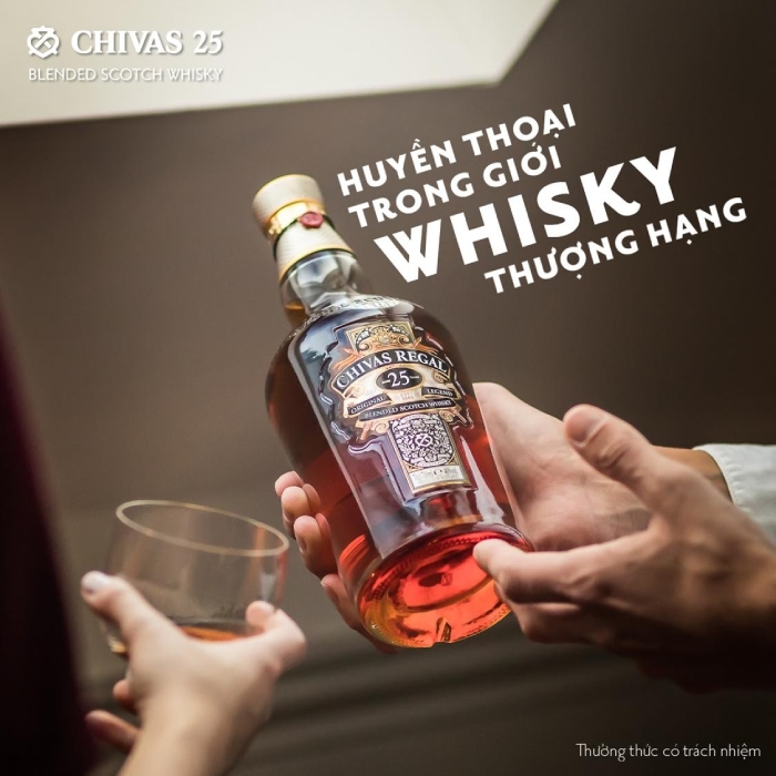 Chivas 25 YO là loại Whisky thượng hạng đầu tiên trên thế giới.