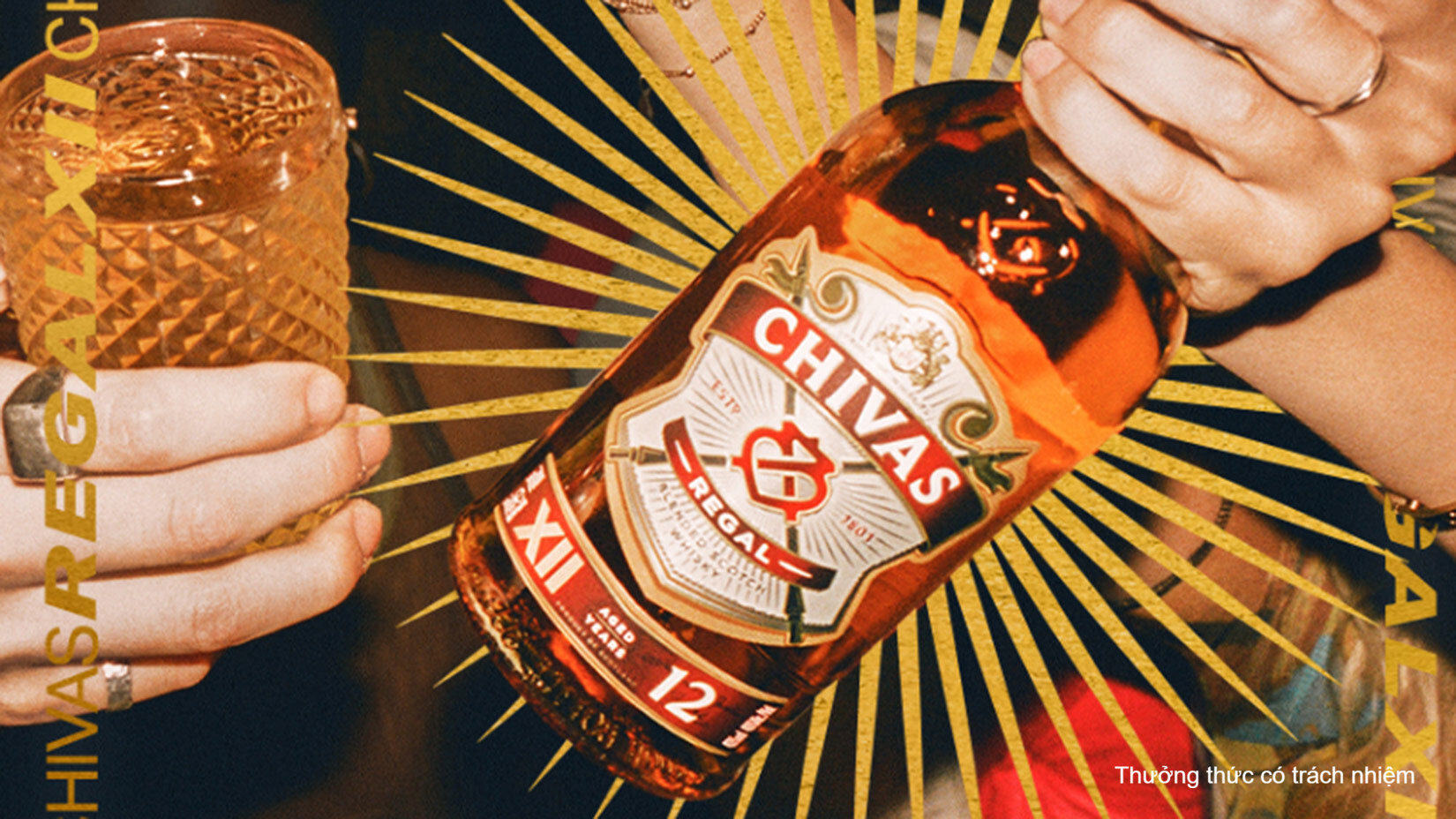 Chivas 12 mang hương vị ngọt ngào đặc trưng của Whisky vùng Speyside.