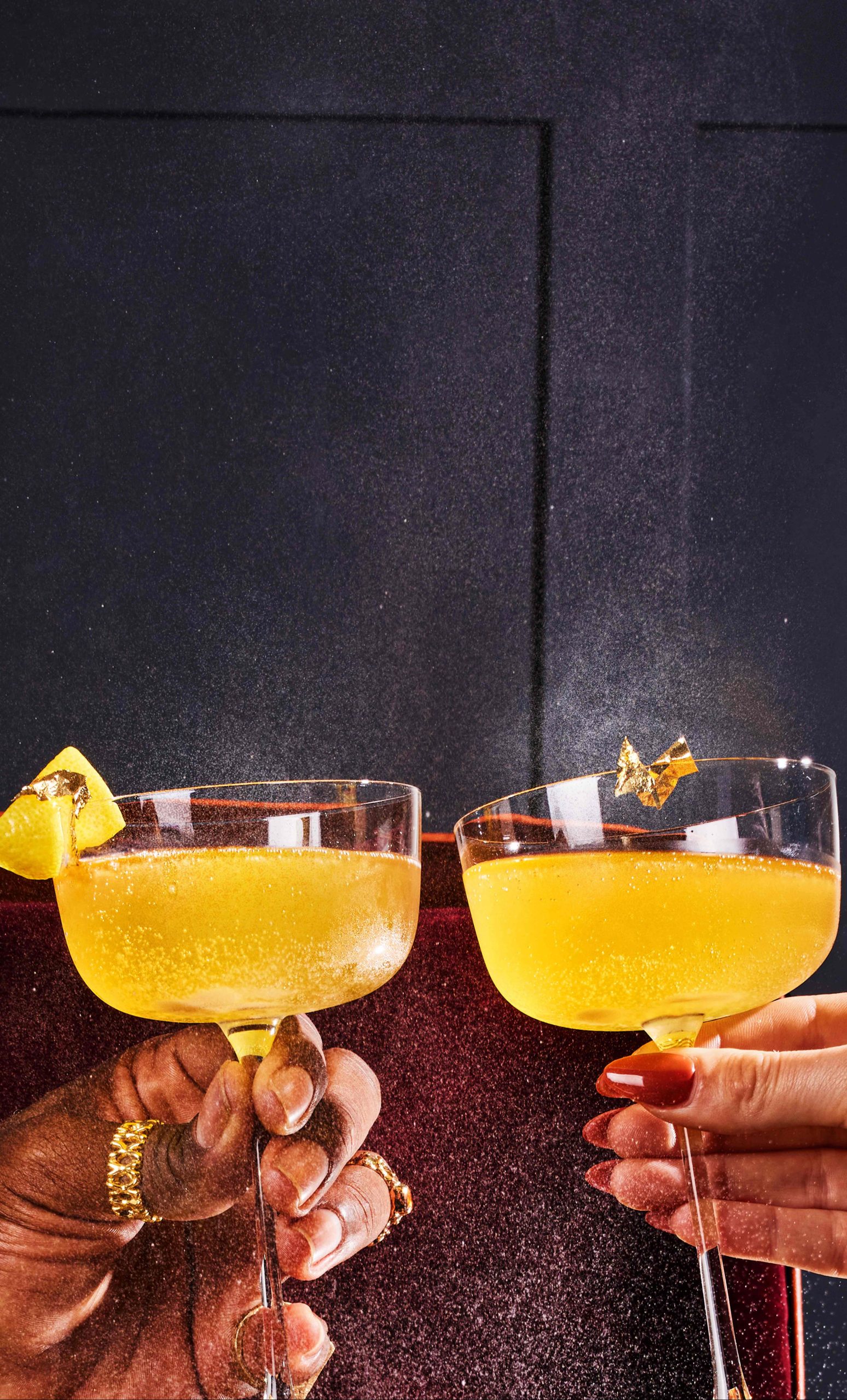 Sparkling gold rush cocktail cheers chivas regal