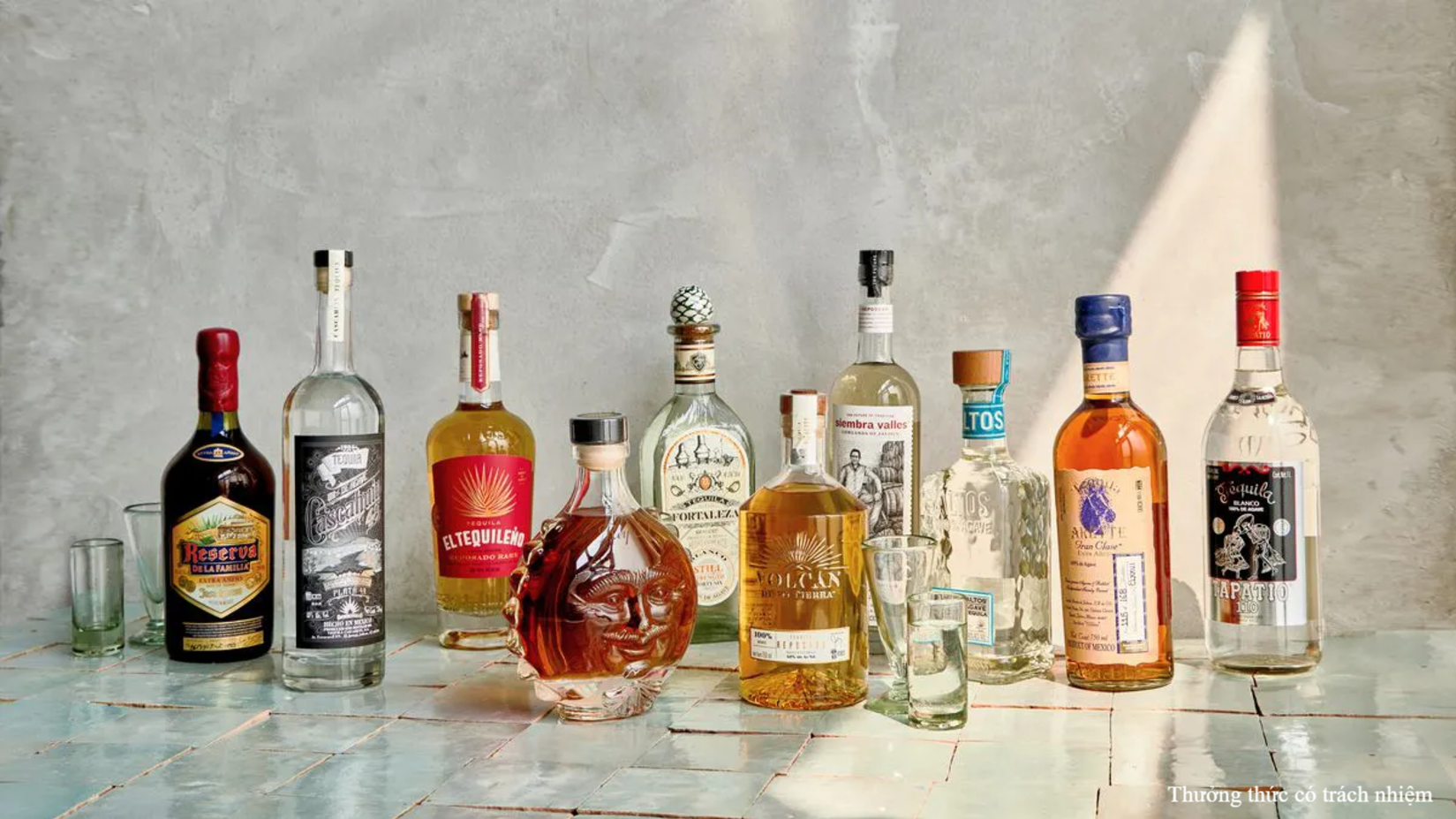 Rượu Tequila được coi là biểu tượng của văn hoá rượu mạnh Mexico.